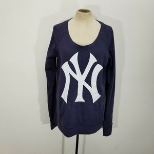 Pink Victoria Secret Sweatshirt NY Yankee Baseball